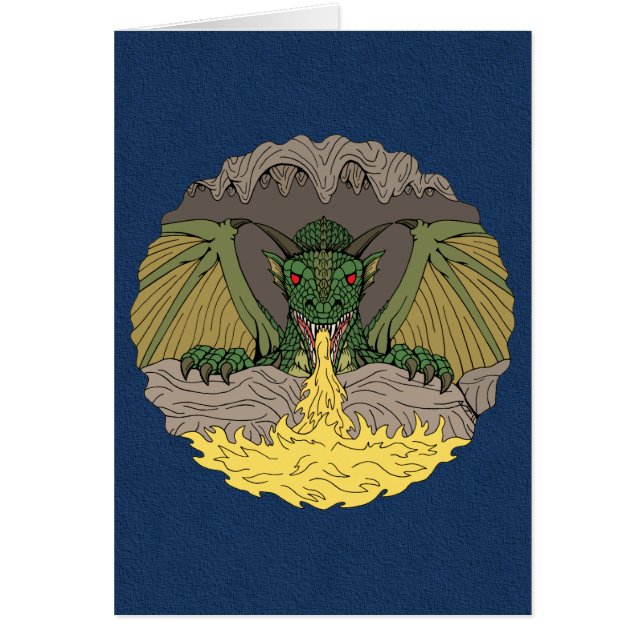 Cavern Dragon 2016 Greeting Card (Front)