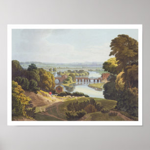 Caversham Bridge, near Reading, engraved by Robert Poster