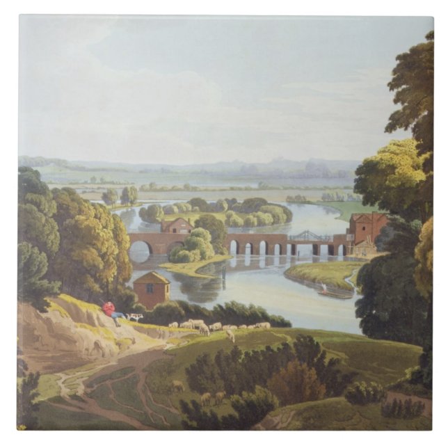 Caversham Bridge, near Reading, engraved by Robert Tile (Front)