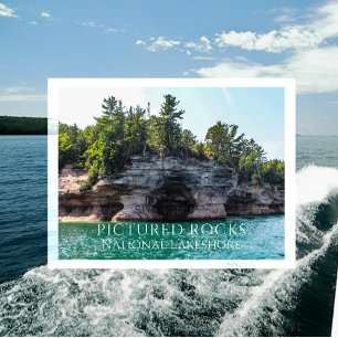 Caves, Bluffs, Pictured Rocks National Lakeshore Postcard