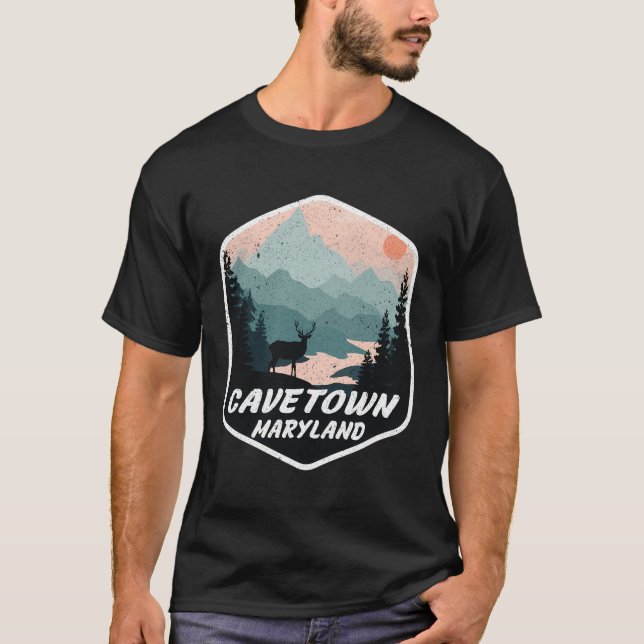 Cavetown Maryland Md Mountains Hike Hiking Souveni T-Shirt (Front)