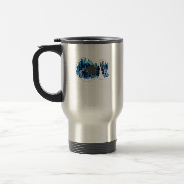 Caving Cave Cave Speleology Travel Mug (Left)