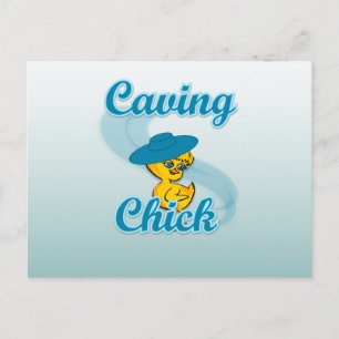 Caving Chick #3 Postcard