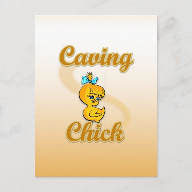 Caving Chick Postcard (Front)
