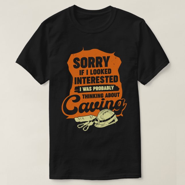 Caving Spelunking Potholing Caver Gift  T-Shirt (Design Front)