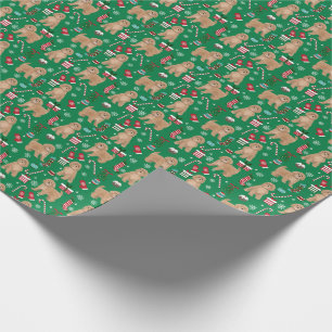 Cavoodle Christmas Dog wrapping paper