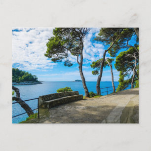 Cavtat, Croatia picturesque photograph, Postcard