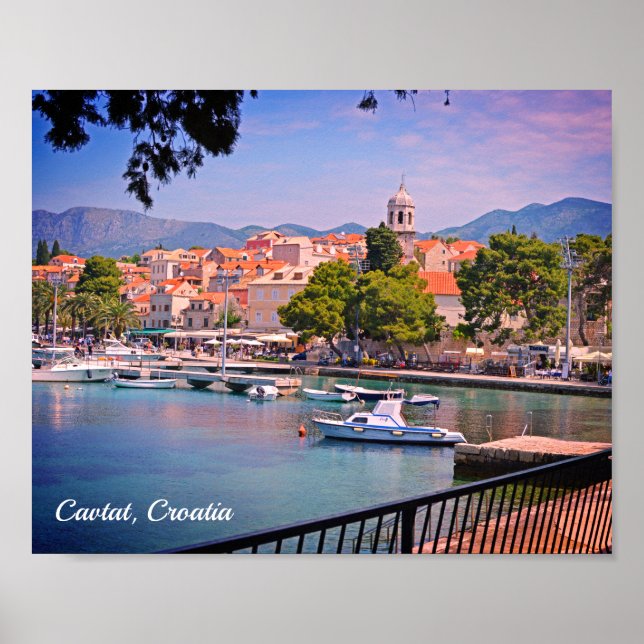 Cavtat, Croatia view of the Town Poster (Front)