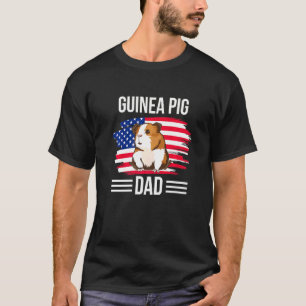 Cavy Us Flag 4th Of July Fathers Day Guinea Pig Da T-Shirt