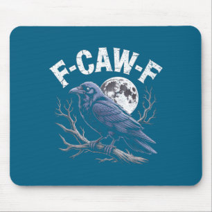 Caw Funny Black Crow Humor Design Mouse Mat