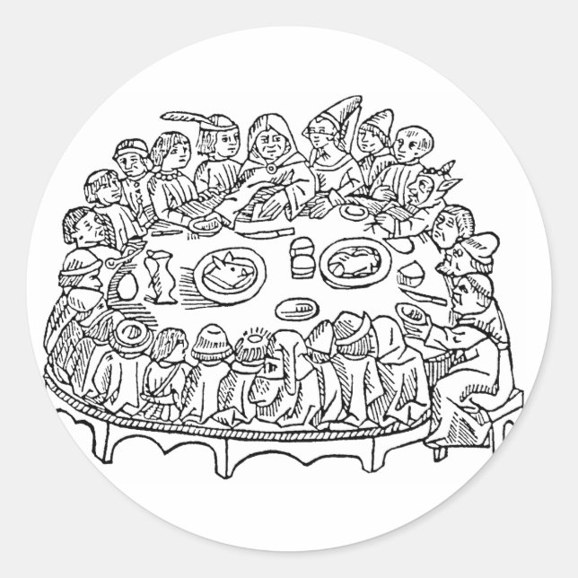 Caxton Dinner wedding feast stickers seals (Front)