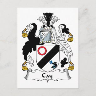 Cay Family Crest Postcard
