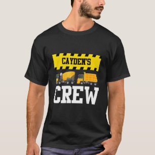 Cayden Construction Crew Custom Dumptruck Dump Tru T-Shirt