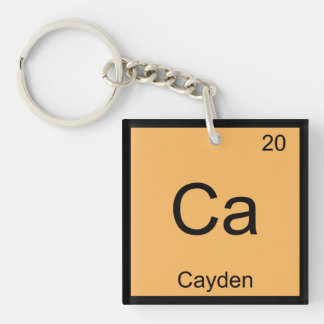 Cayden Name Chemistry Element Periodic Table Key Ring
