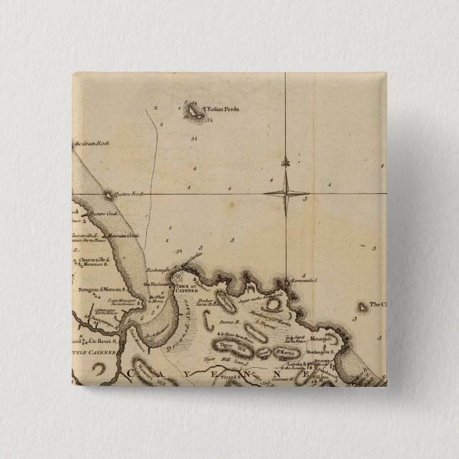 Cayenne 2 15 cm square badge (Front)