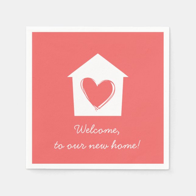 Cayenne Housewarming Party Paper Napkin Set (Front)