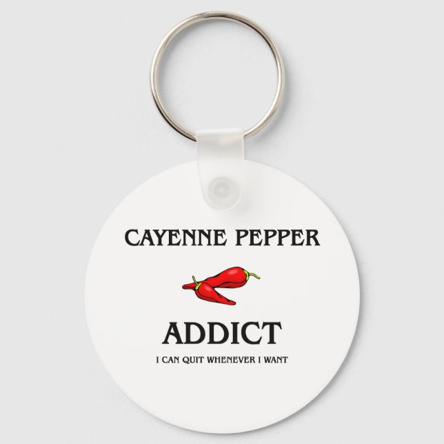 Cayenne Pepper Addict Key Ring (Front)