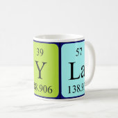 Cayla periodic table name mug (Front Right)