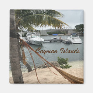 "Cayman Island Boats" Photograph with logo Magnet
