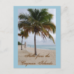 Cayman Islands Beach Postcard