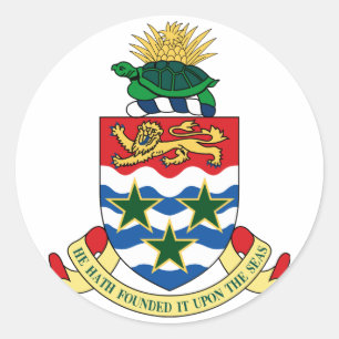 Cayman Islands Coat Of Arms Classic Round Sticker