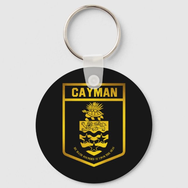 Cayman Islands Emblem Key Ring (Front)