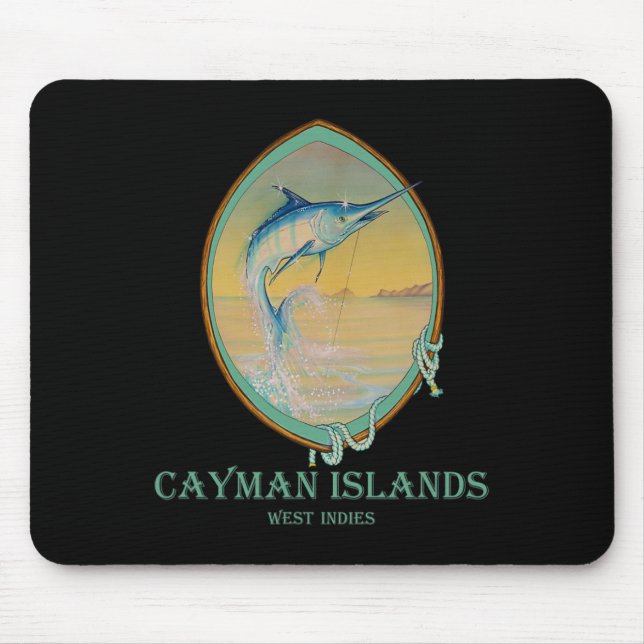 Cayman Islands Fishing Lovers  Mouse Mat (Front)