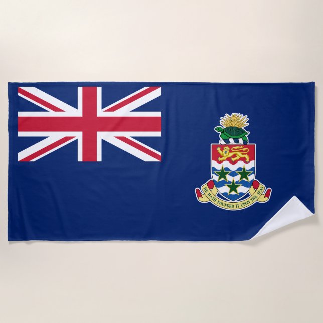 Cayman Islands Flag Beach Towel (Front)