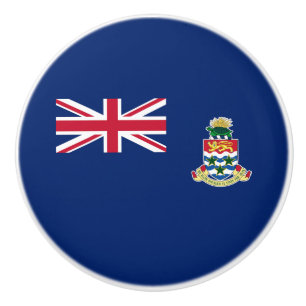 Cayman Islands Flag Ceramic Knob