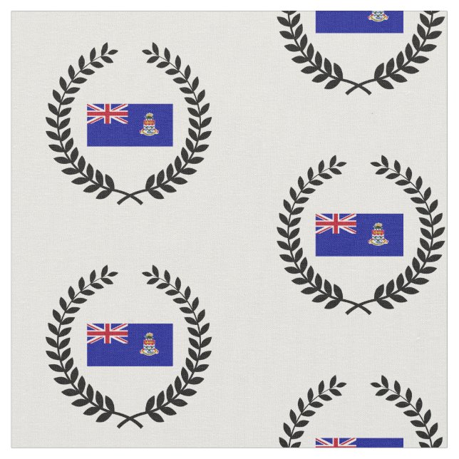 Cayman Islands Flag Fabric (Close Up)