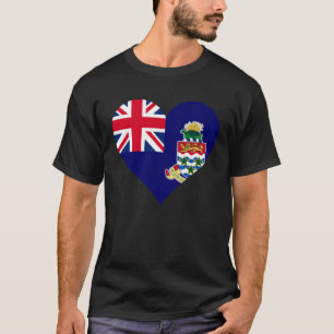 Cayman Islands Flag Heart Cayman Islands Love Caym T-Shirt