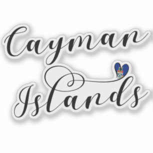 Cayman Islands Flag Heart, Cayman Isles