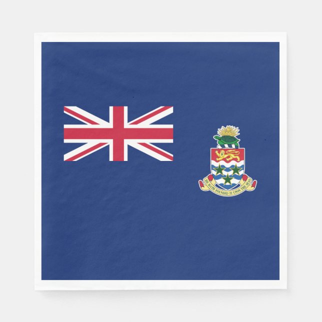 Cayman Islands Flag Napkin (Front)