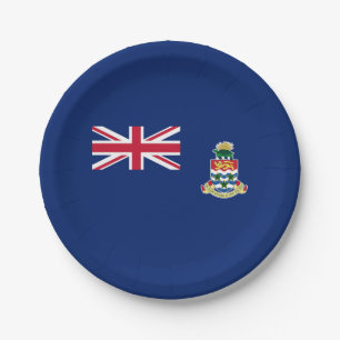 Cayman Islands Flag Paper Plate