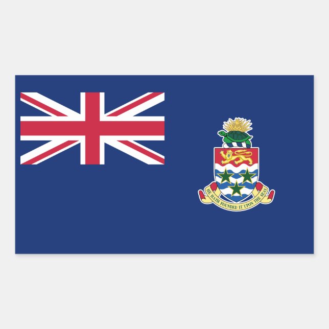Cayman Islands Flag Rectangular Sticker (Front)
