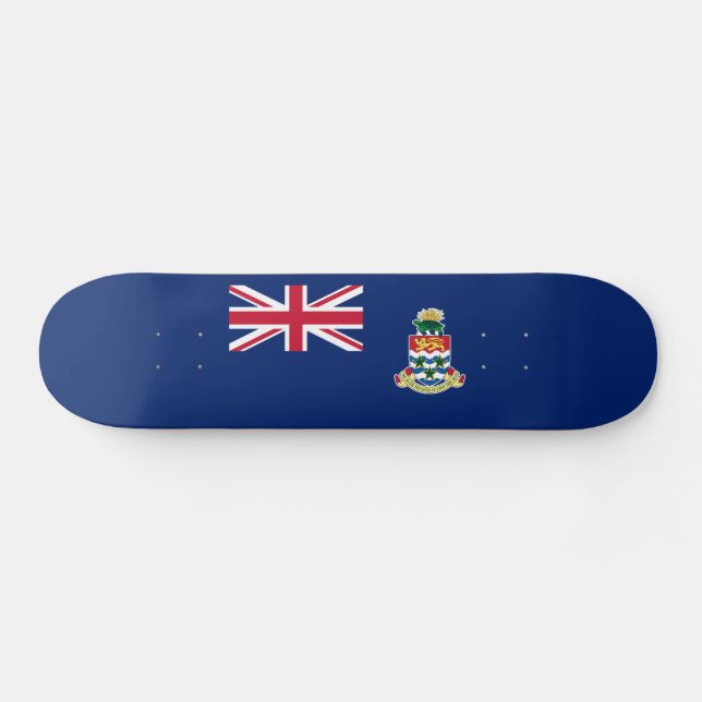 Cayman Islands Flag Skateboard (Horz)