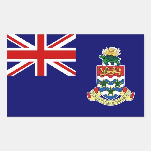 Cayman Islands Flag Sticker (Front)