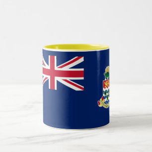 Cayman Islands Flag Two-Tone Coffee Mug
