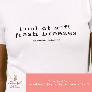 Cayman Islands Land Soft Fresh Breeze Personalised T-Shirt