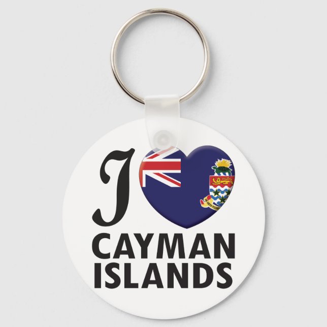 Cayman Islands Love Key Ring (Front)