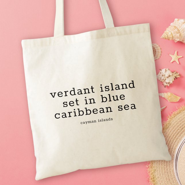 Cayman Islands National Song Verdant Island Tote Bag (Creator Uploaded)