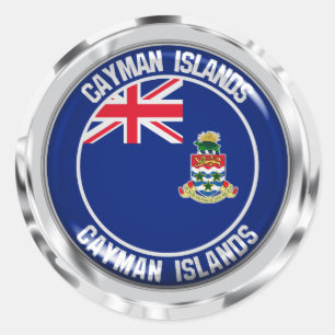 Cayman Islands Round Emblem Classic Round Sticker