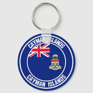 Cayman Islands Round Emblem Key Ring
