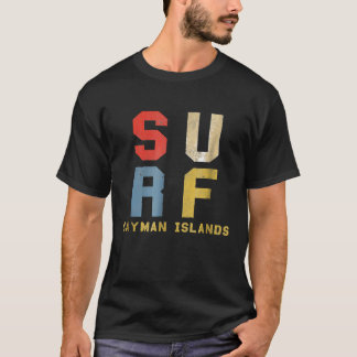 Cayman Islands Shirt Retro Vintage Surfing Tee