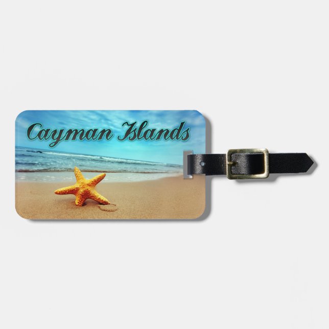 Cayman Islands starfish Luggage Tag (Front Horizontal)