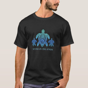 Cayman Islands Tribal Green and Hawksbill Turtles  T-Shirt