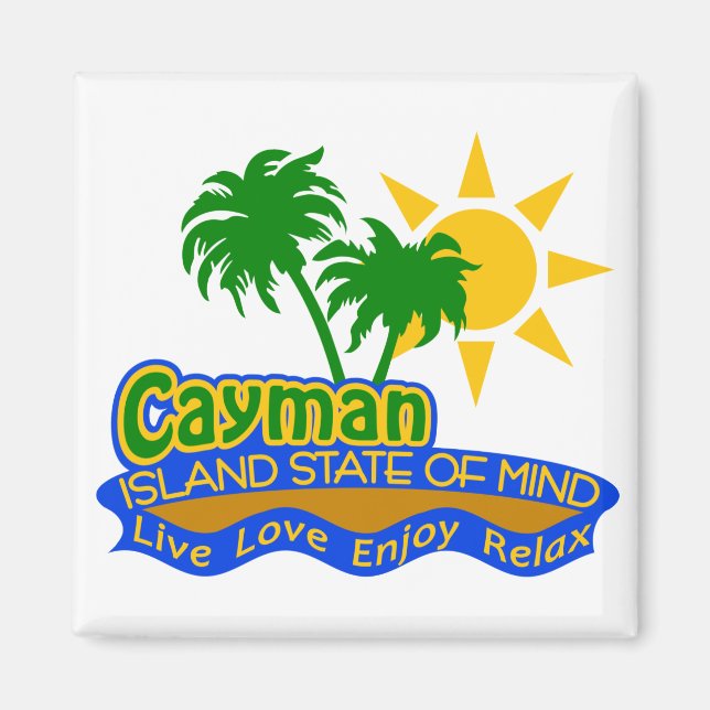 Cayman State of Mind magnet (Front)