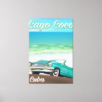 Cayo Coco cuban vacation poster