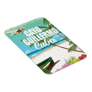 Cayo Guillermo beach vacation poster Magnet