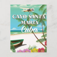 Cayo Santa María Cuban beach vacation poster